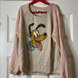 Girls’ Disney Gap Sequins Pluto Thin Sweater